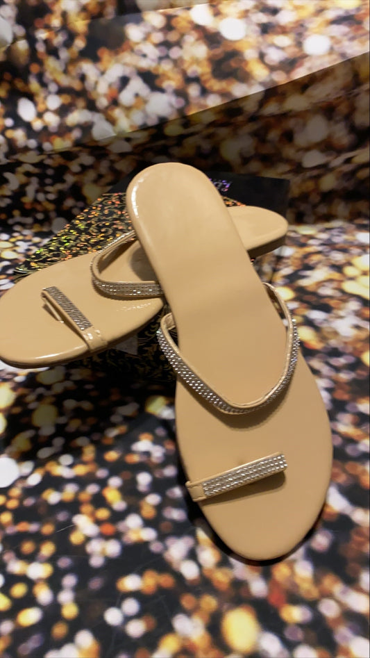 Bling toe sling sandal