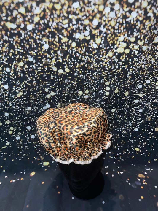Cheetah Print Bonnets