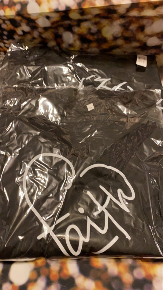 Faith in Heart Black TShirt
