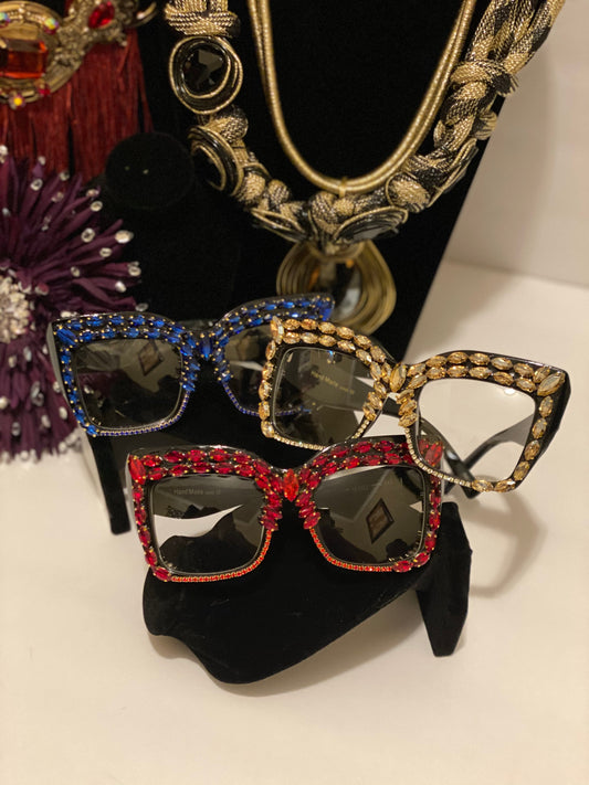 Fashion Designer Sunglasses with Bling