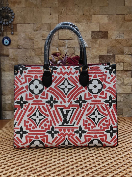 LV Red Mono HandBag