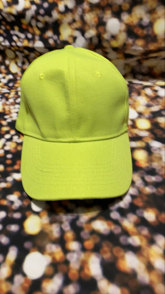Lime Green Plain Cap