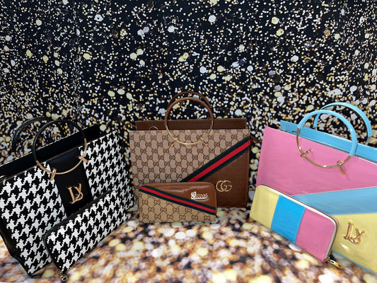 Ring Handle Handbags with Wallets